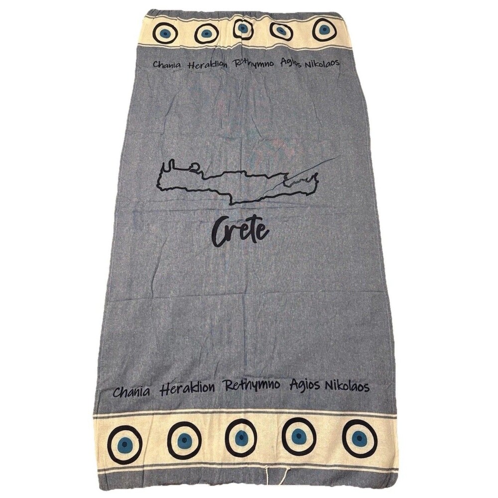 Greecing Pestemal Turkish Hammam Bath Towel Blue 35x71 New